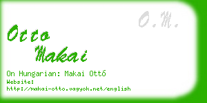 otto makai business card