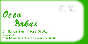 otto makai business card